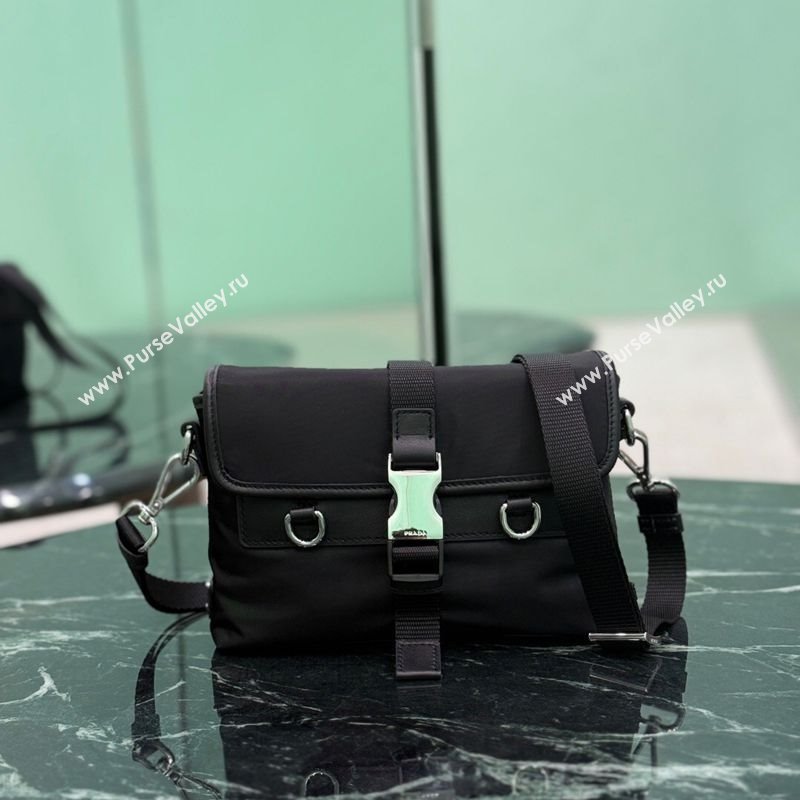 Prada Mens Re-Nylon and leather smartphone case Black 2025 2ZT071 (YZ-251121113)