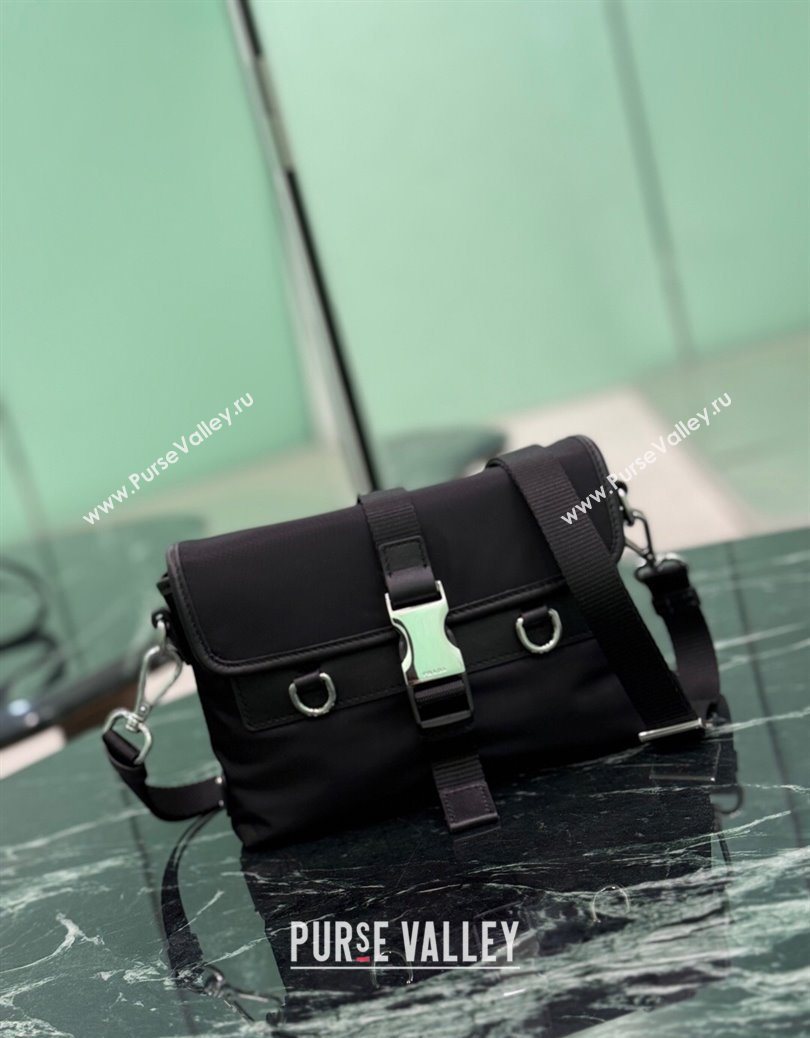 Prada Mens Re-Nylon and leather smartphone case Black 2025 2ZT071 (YZ-251121113)