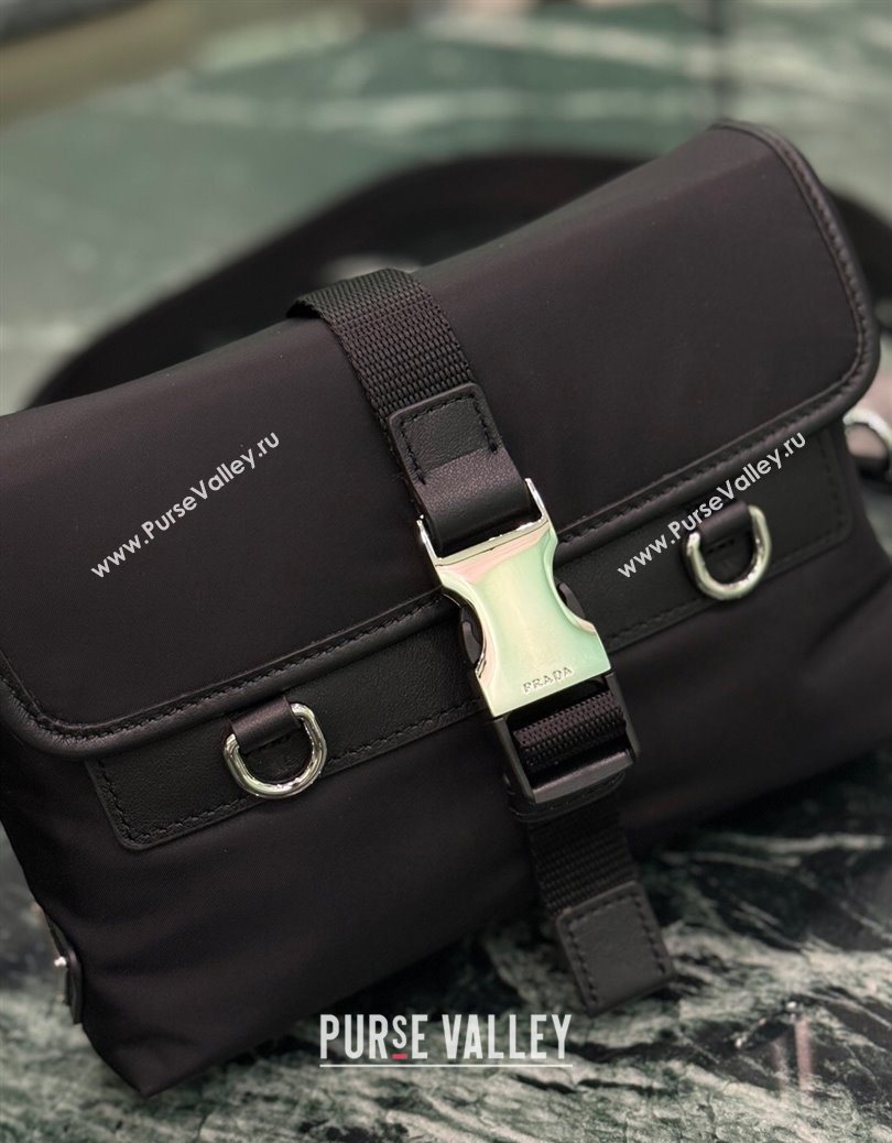 Prada Mens Re-Nylon and leather smartphone case Black 2025 2ZT071 (YZ-251121113)