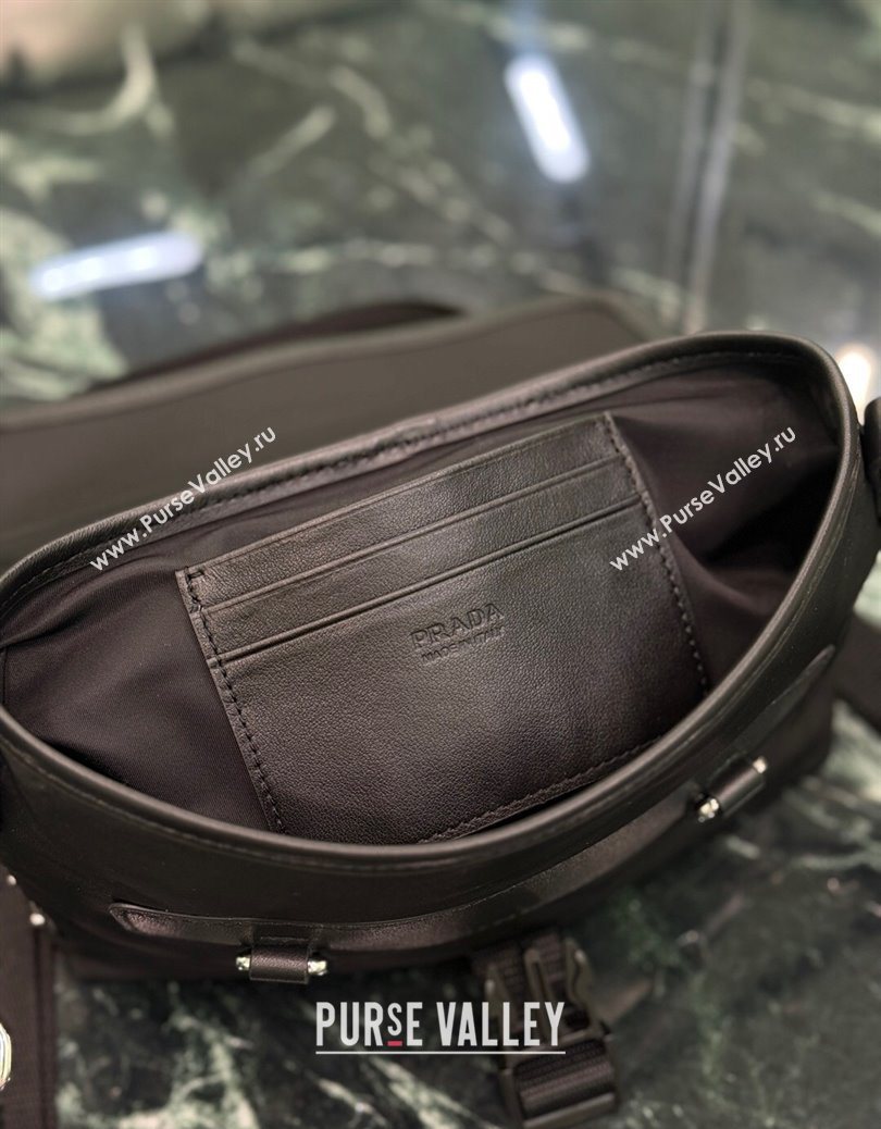 Prada Mens Re-Nylon and leather smartphone case Black 2025 2ZT071 (YZ-251121113)