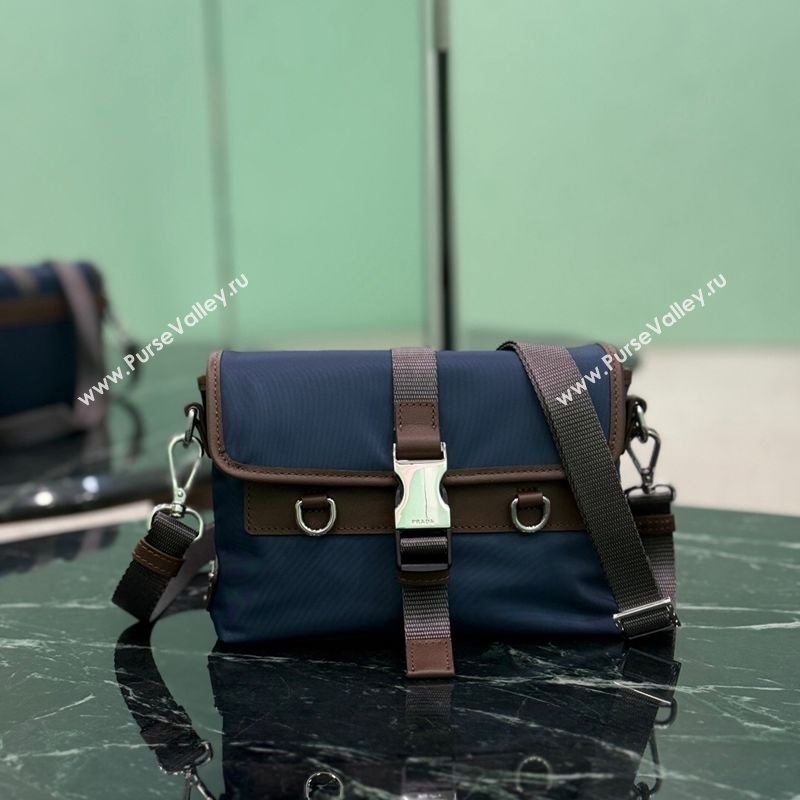 Prada Mens Re-Nylon and leather smartphone case Blue 2025 2ZT071 (YZ-251121115)