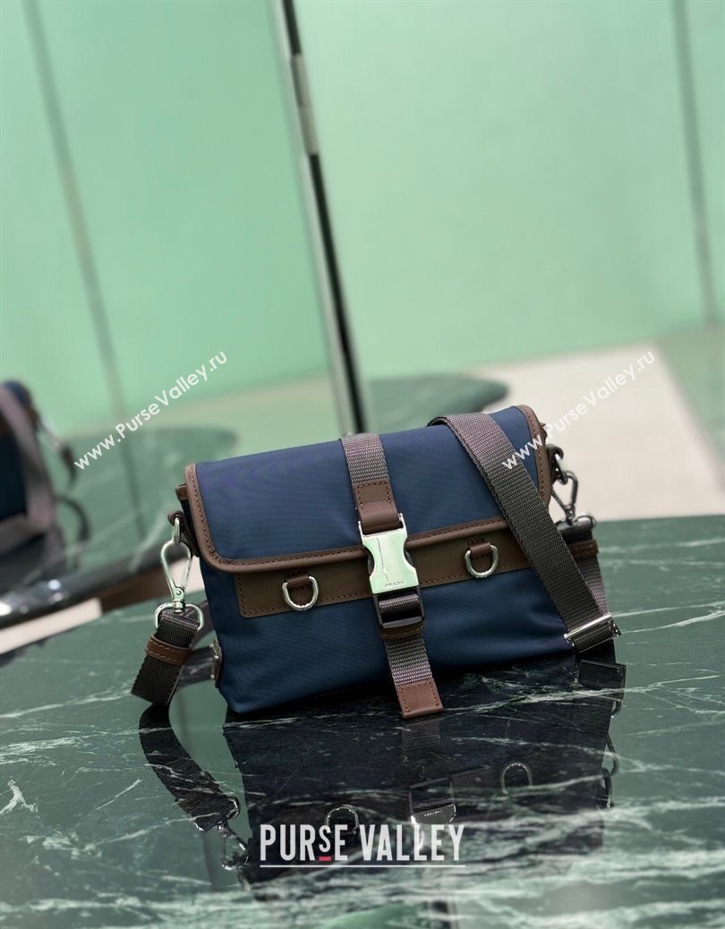 Prada Mens Re-Nylon and leather smartphone case Blue 2025 2ZT071 (YZ-251121115)