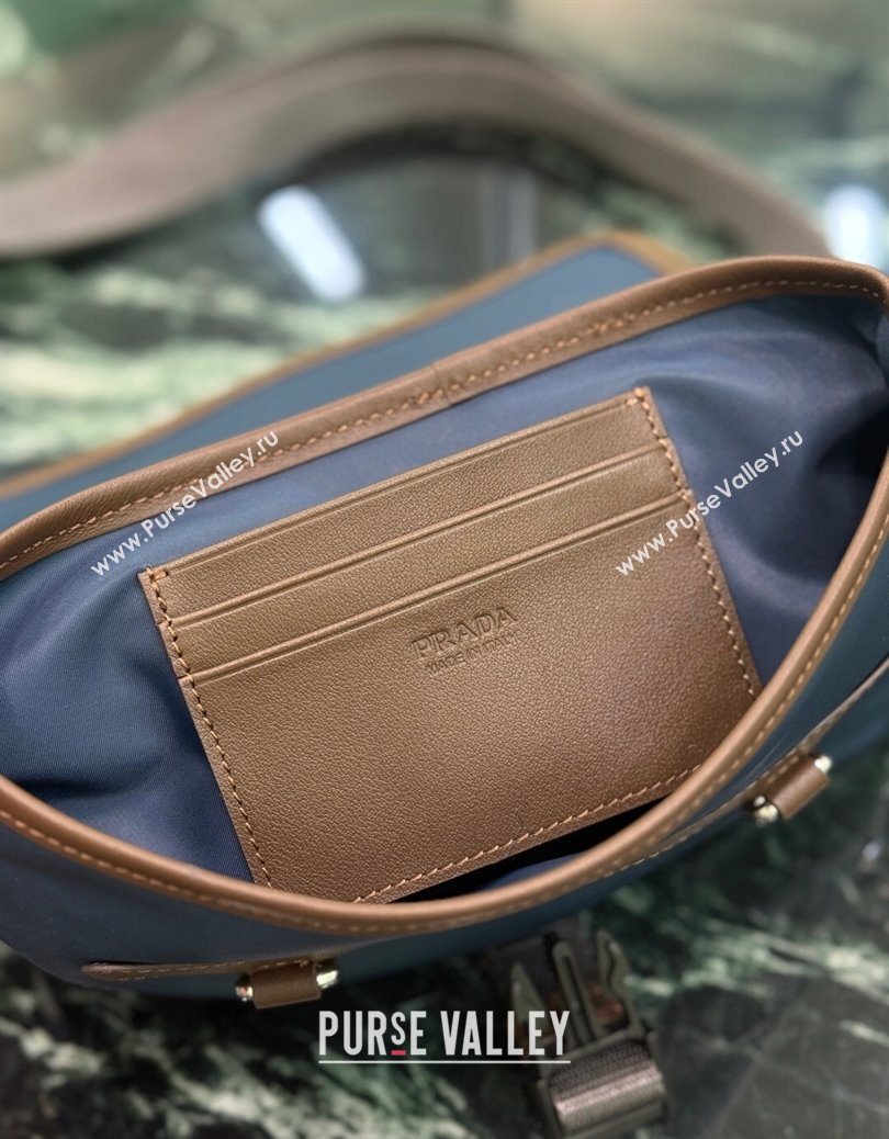 Prada Mens Re-Nylon and leather smartphone case Blue 2025 2ZT071 (YZ-251121115)