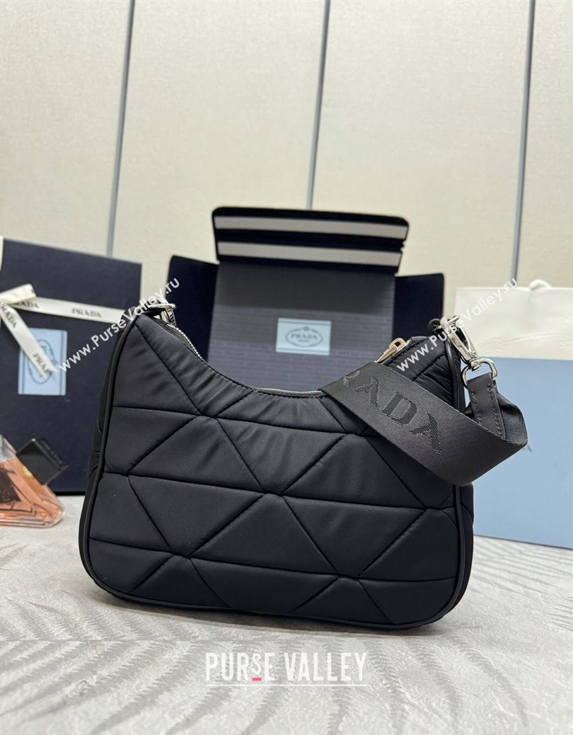 Prada Padded Re-Nylon shoulder bag Black 2025 1BC151 (YZ-251121118)