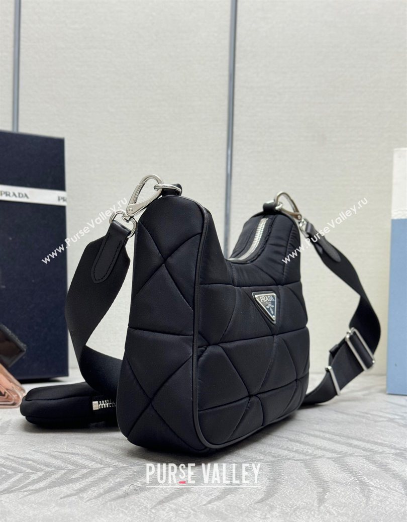 Prada Padded Re-Nylon shoulder bag Black 2025 1BC151 (YZ-251121118)