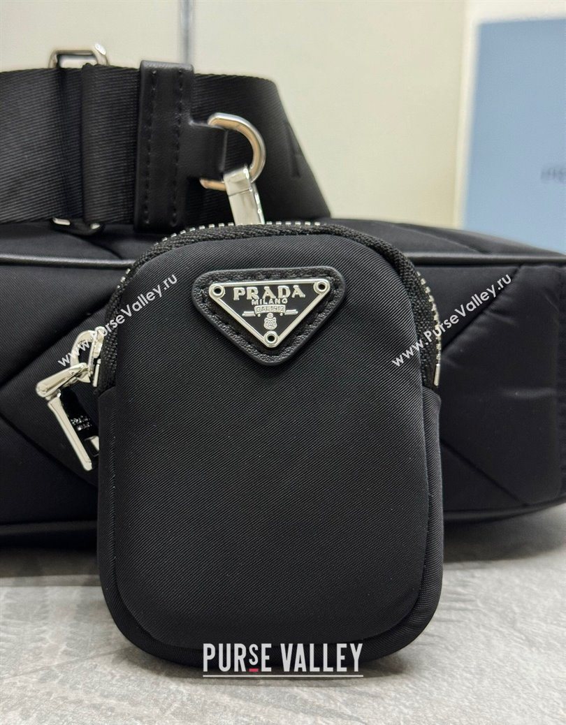 Prada Padded Re-Nylon shoulder bag Black 2025 1BC151 (YZ-251121118)