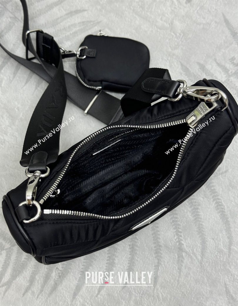 Prada Padded Re-Nylon shoulder bag Black 2025 1BC151 (YZ-251121118)