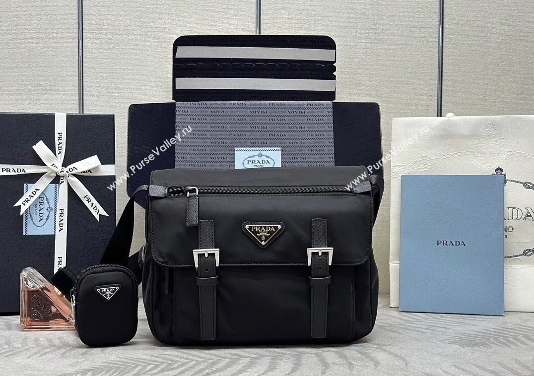 Prada Re-Nylon shoulder bag Black 2025 1BD953 (YZ-251121120)
