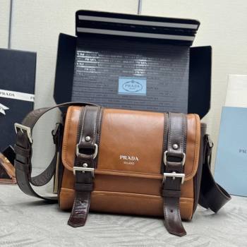 Prada Mens Leather shoulder bag Caramel Brown 2025 2VD078 (YZ-251121121)