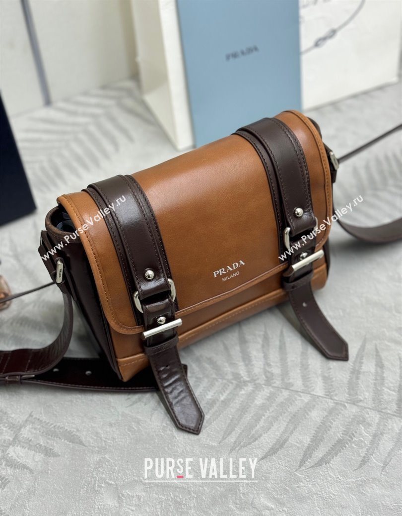 Prada Mens Leather shoulder bag Caramel Brown 2025 2VD078 (YZ-251121121)