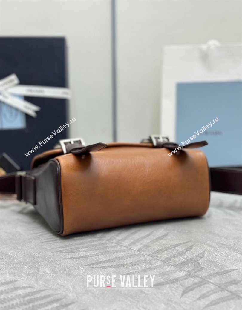 Prada Mens Leather shoulder bag Caramel Brown 2025 2VD078 (YZ-251121121)