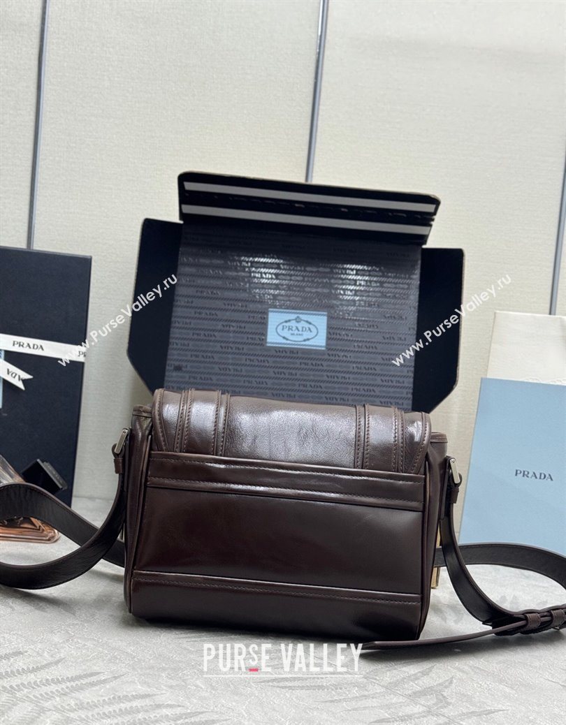 Prada Mens Leather shoulder bag Coffee Brown 2025 2VD078 (YZ-251121122)