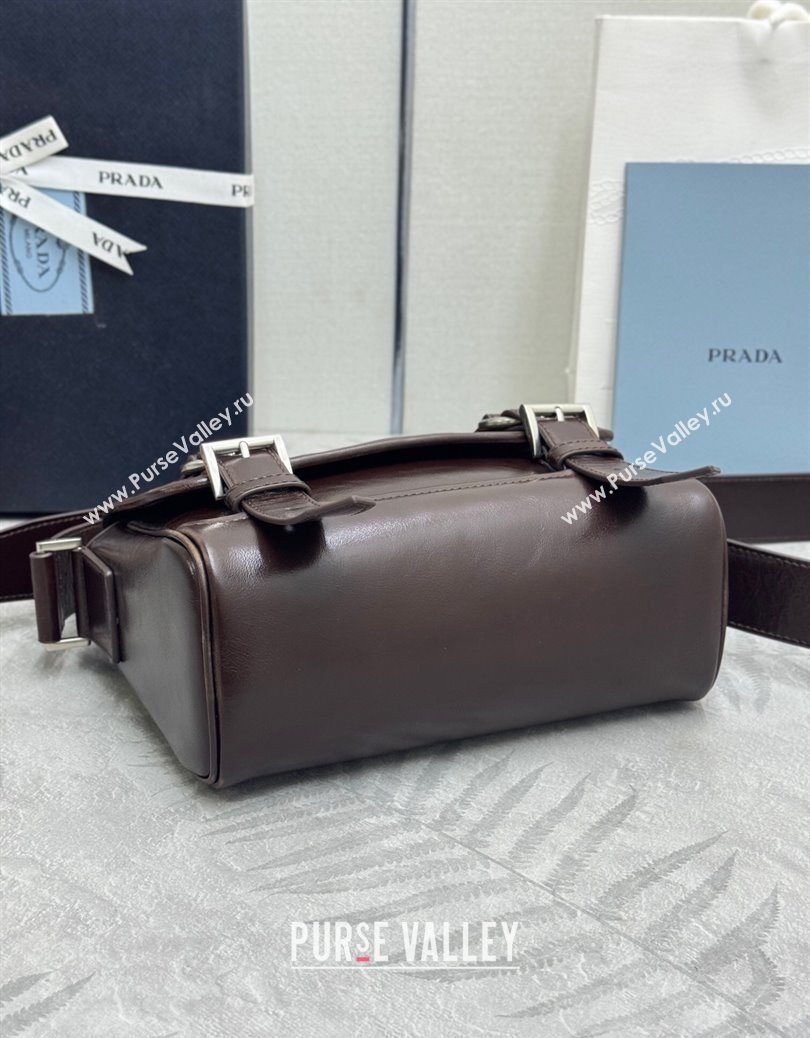Prada Mens Leather shoulder bag Coffee Brown 2025 2VD078 (YZ-251121122)