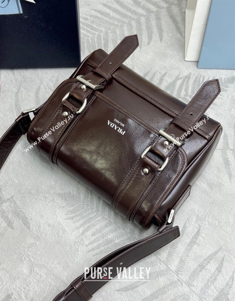 Prada Mens Leather shoulder bag Coffee Brown 2025 2VD078 (YZ-251121122)