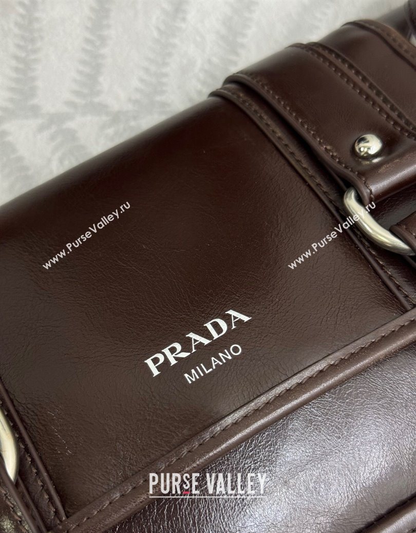 Prada Mens Leather shoulder bag Coffee Brown 2025 2VD078 (YZ-251121122)