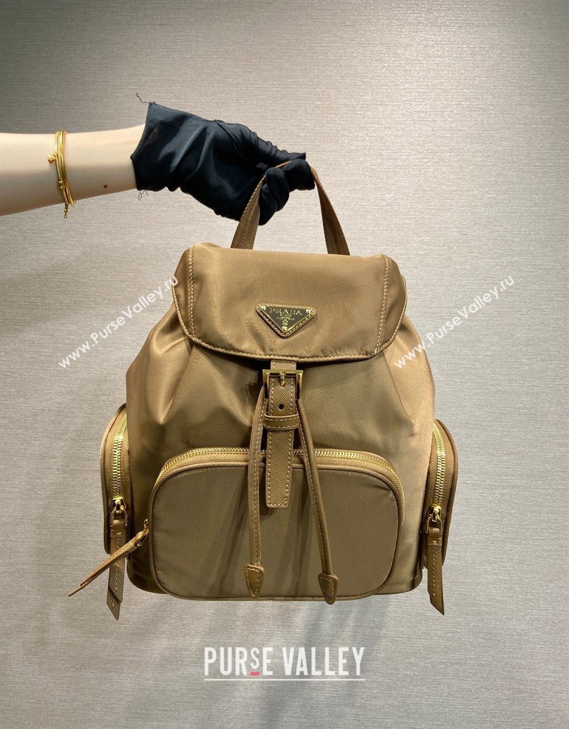 Prada Small Re-Nylon backpack bag Brandy Brown 2025 1BZ081 (YZ-251121123)