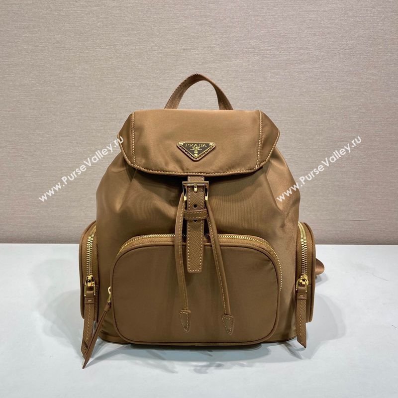 Prada Small Re-Nylon backpack bag Brandy Brown 2025 1BZ081 (YZ-251121123)