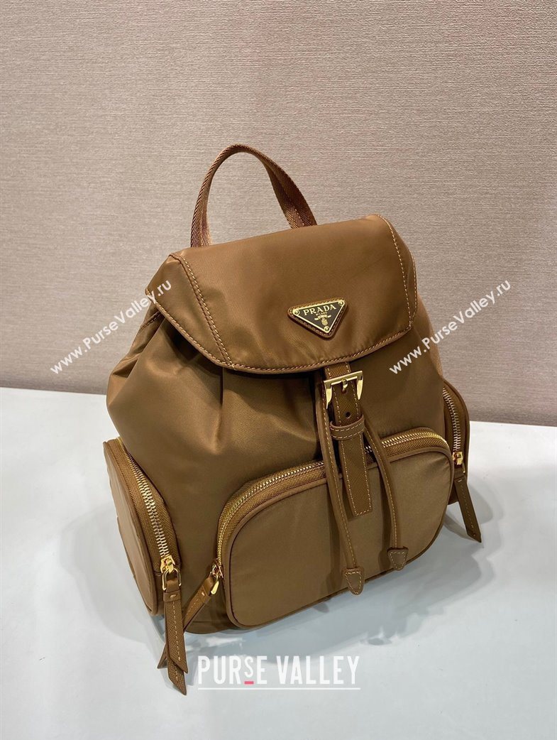 Prada Small Re-Nylon backpack bag Brandy Brown 2025 1BZ081 (YZ-251121123)