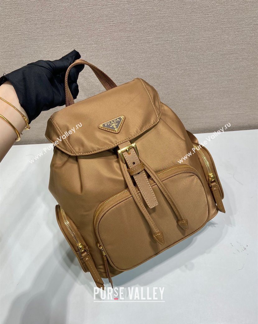 Prada Small Re-Nylon backpack bag Brandy Brown 2025 1BZ081 (YZ-251121123)