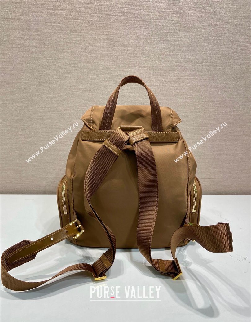 Prada Small Re-Nylon backpack bag Brandy Brown 2025 1BZ081 (YZ-251121123)