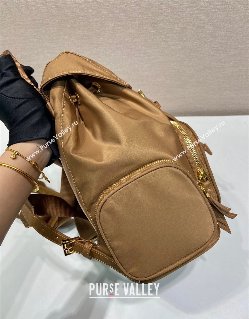Prada Small Re-Nylon backpack bag Brandy Brown 2025 1BZ081 (YZ-251121123)
