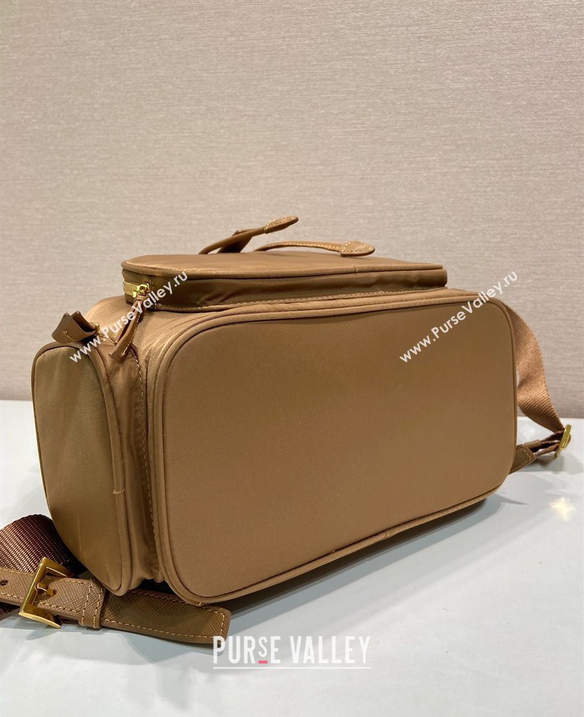 Prada Small Re-Nylon backpack bag Brandy Brown 2025 1BZ081 (YZ-251121123)