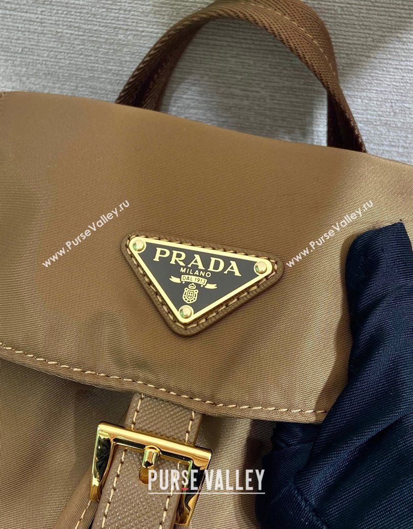 Prada Small Re-Nylon backpack bag Brandy Brown 2025 1BZ081 (YZ-251121123)