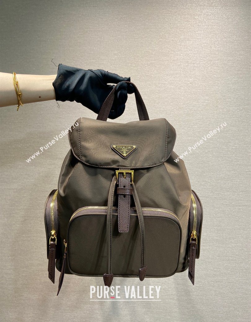 Prada Small Re-Nylon backpack bag Burnt Brown 2025 1BZ081 (YZ-251121125)