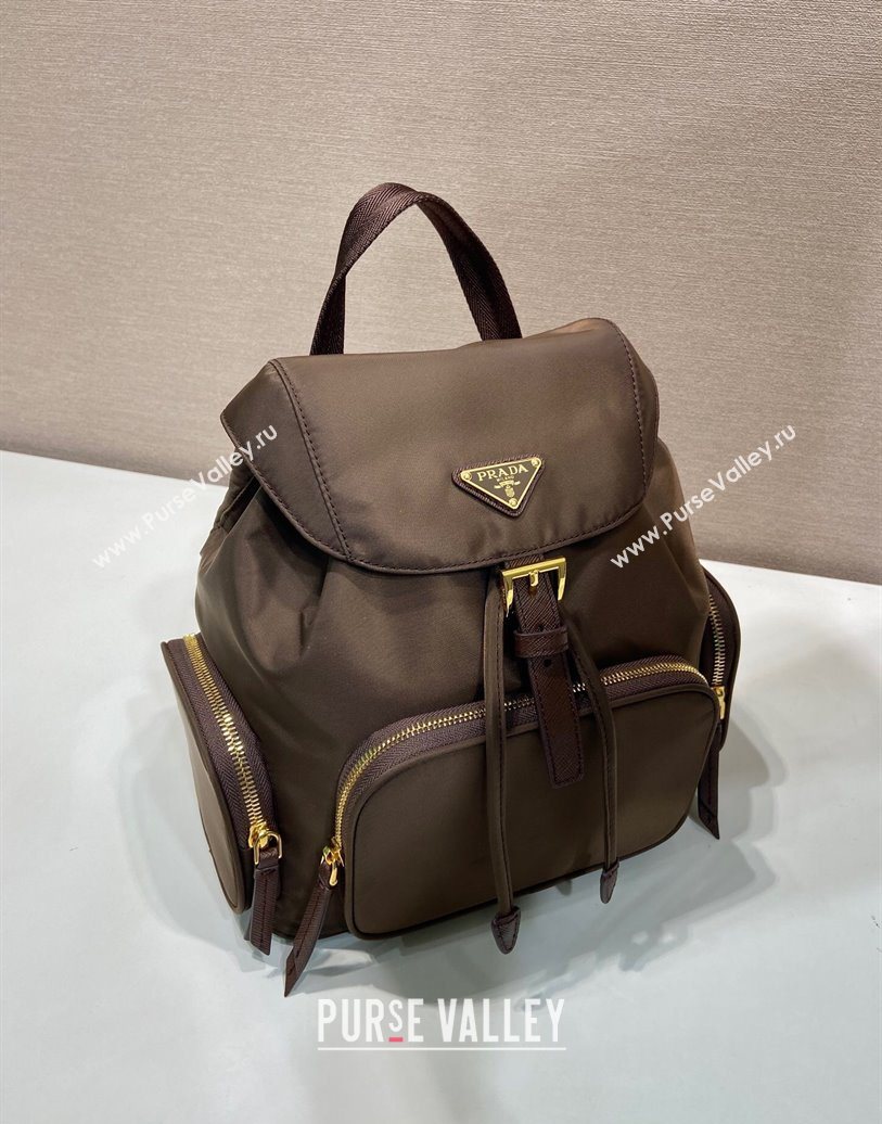 Prada Small Re-Nylon backpack bag Burnt Brown 2025 1BZ081 (YZ-251121125)