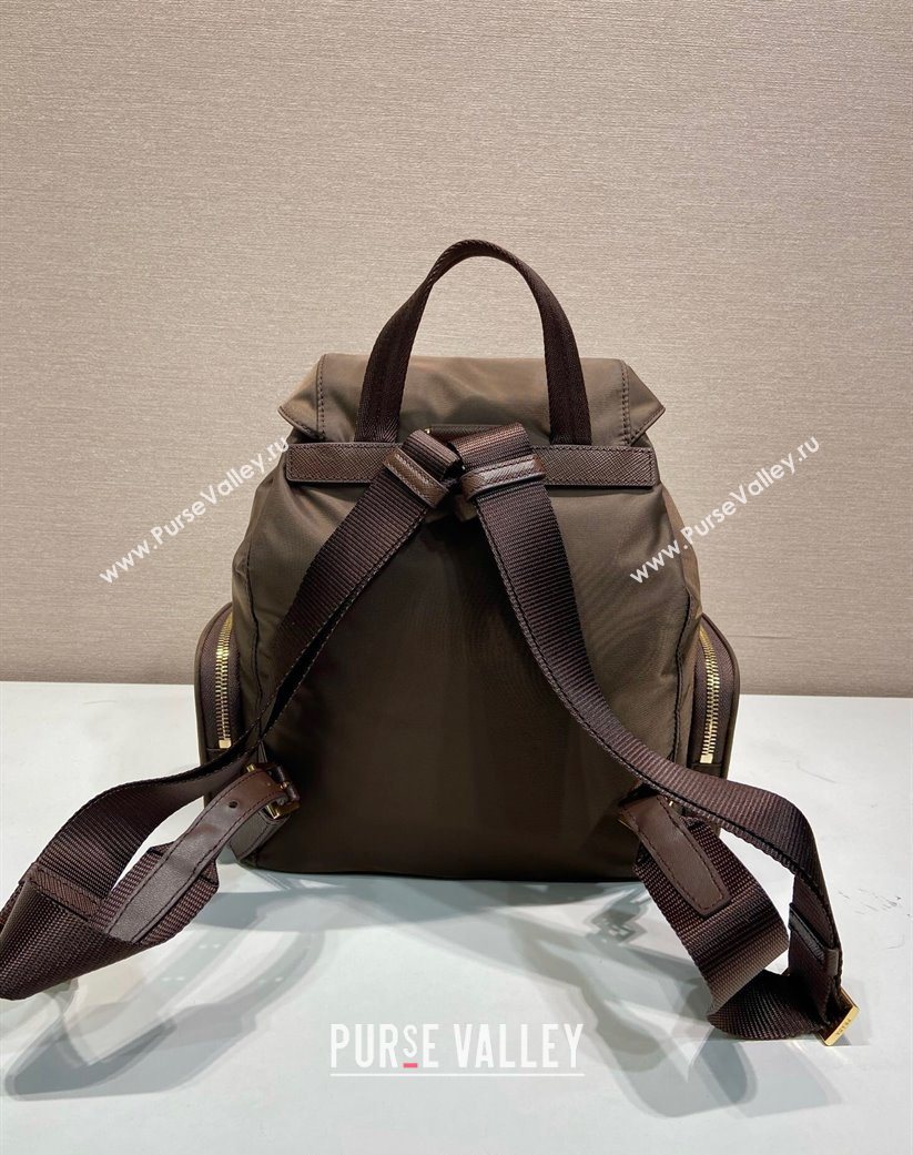 Prada Small Re-Nylon backpack bag Burnt Brown 2025 1BZ081 (YZ-251121125)
