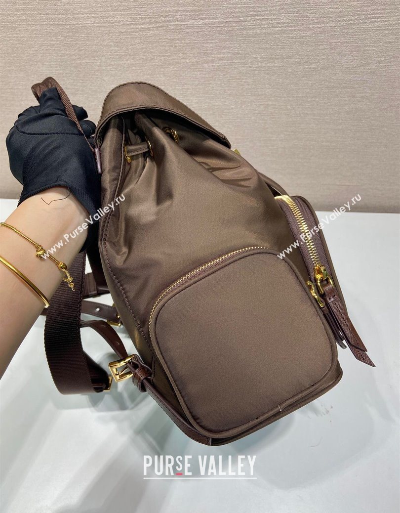 Prada Small Re-Nylon backpack bag Burnt Brown 2025 1BZ081 (YZ-251121125)