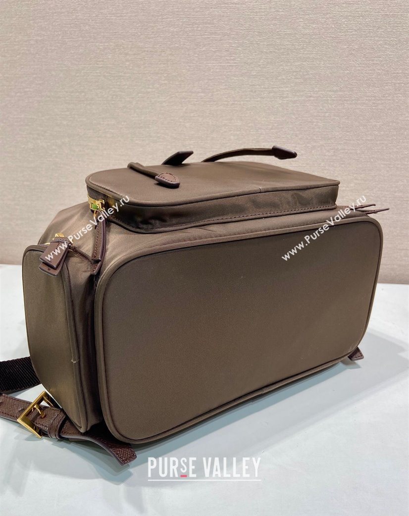 Prada Small Re-Nylon backpack bag Burnt Brown 2025 1BZ081 (YZ-251121125)