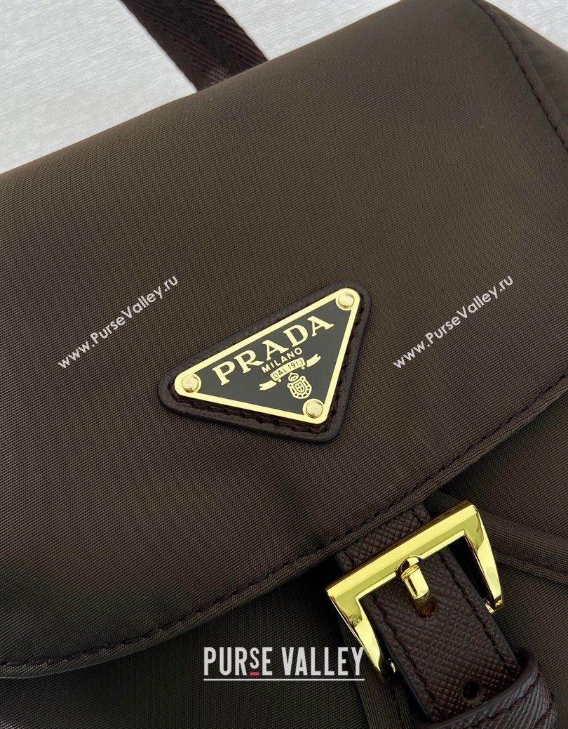 Prada Small Re-Nylon backpack bag Burnt Brown 2025 1BZ081 (YZ-251121125)