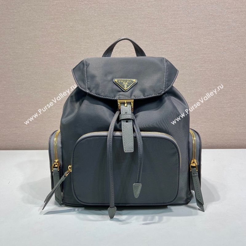 Prada Small Re-Nylon backpack bag Grey 2025 1BZ081 (YZ-251121126)