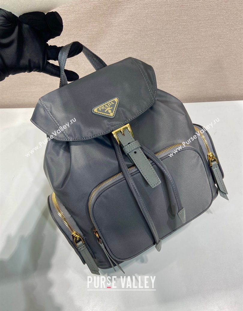 Prada Small Re-Nylon backpack bag Grey 2025 1BZ081 (YZ-251121126)