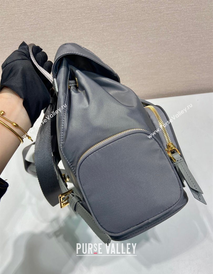 Prada Small Re-Nylon backpack bag Grey 2025 1BZ081 (YZ-251121126)