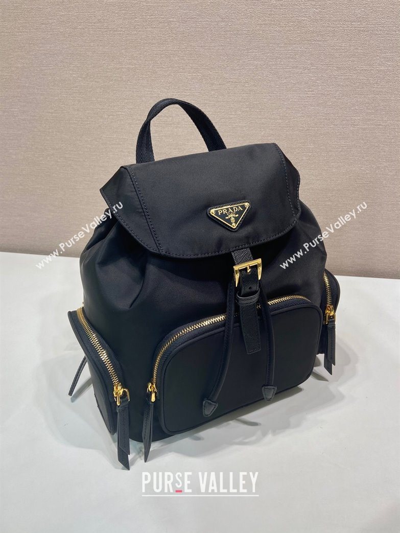 Prada Small Re-Nylon backpack bag Black/Gold 2025 1BZ081 (YZ-251121127)