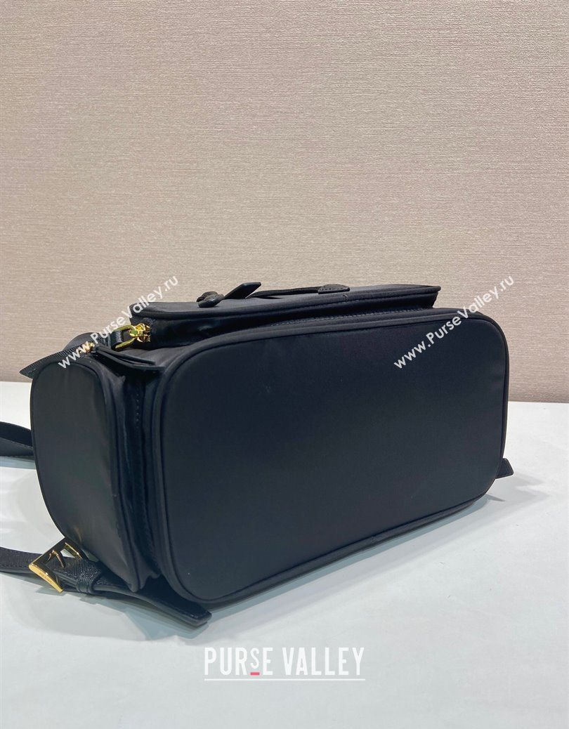 Prada Small Re-Nylon backpack bag Black/Gold 2025 1BZ081 (YZ-251121127)