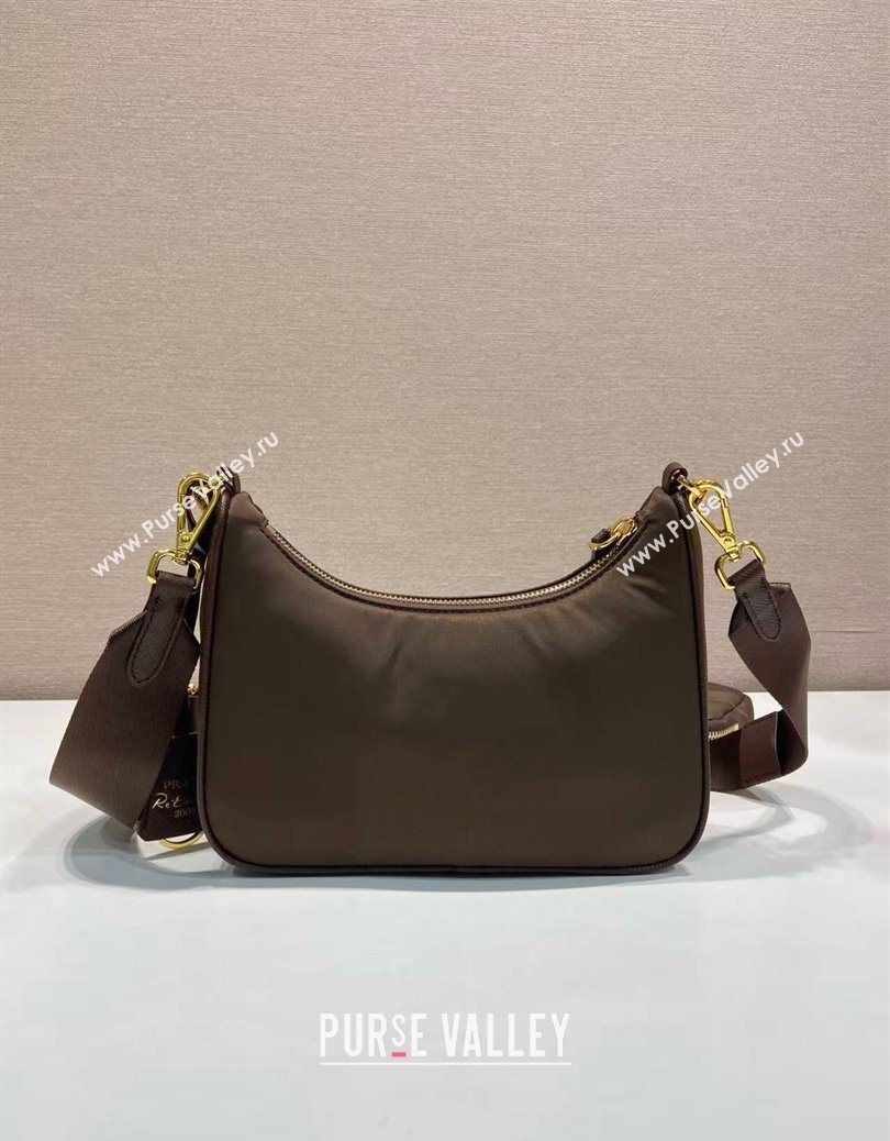 Prada Re-Edition 2005 Saffiano leather bag Burnt Brown 2025 1BH204 (YZ-251121130)