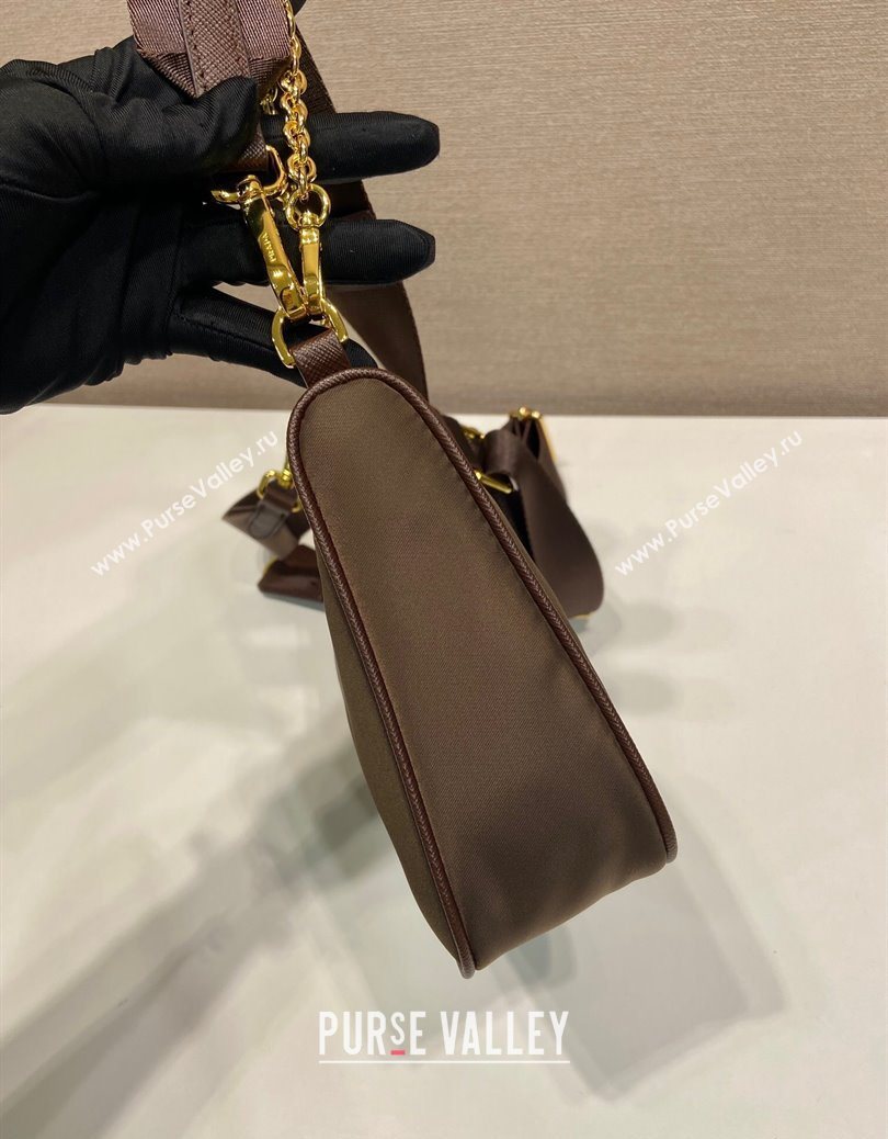 Prada Re-Edition 2005 Saffiano leather bag Burnt Brown 2025 1BH204 (YZ-251121130)