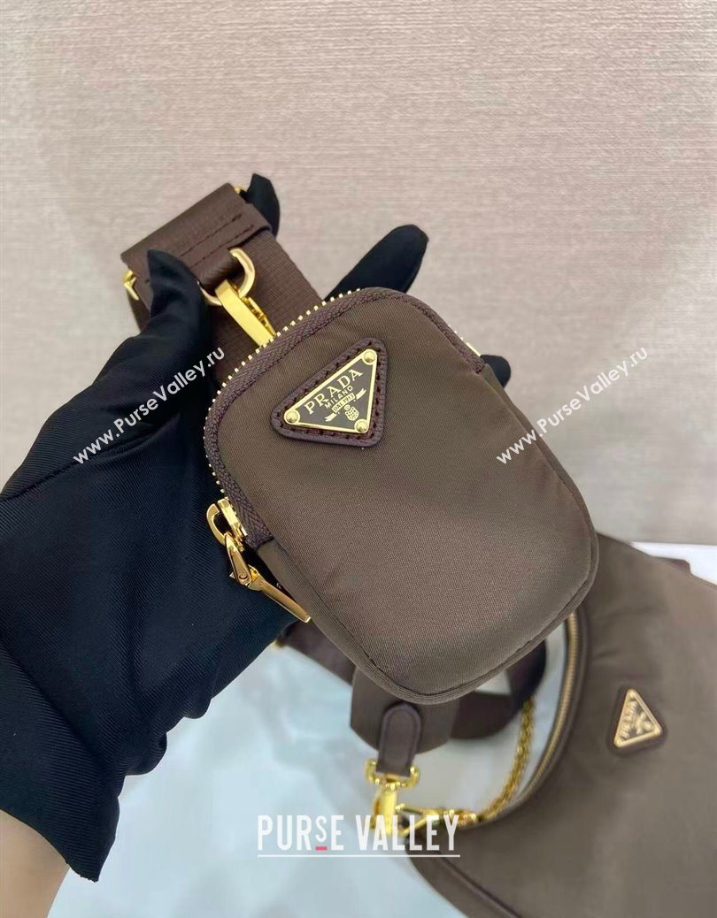 Prada Re-Edition 2005 Saffiano leather bag Burnt Brown 2025 1BH204 (YZ-251121130)