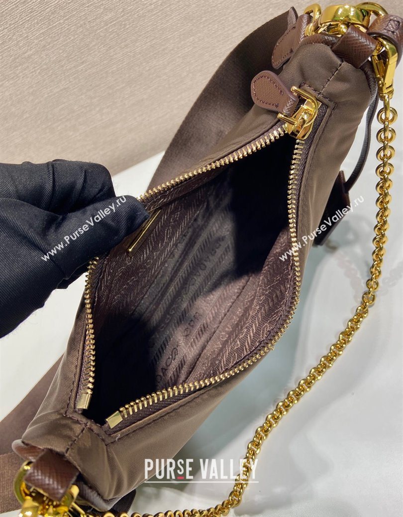 Prada Re-Edition 2005 Saffiano leather bag Burnt Brown 2025 1BH204 (YZ-251121130)