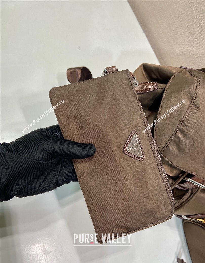 Prada Medium Re-Nylon Backpack Bag Burnt Brown 2025 1BZ811 (YZ-251121132)