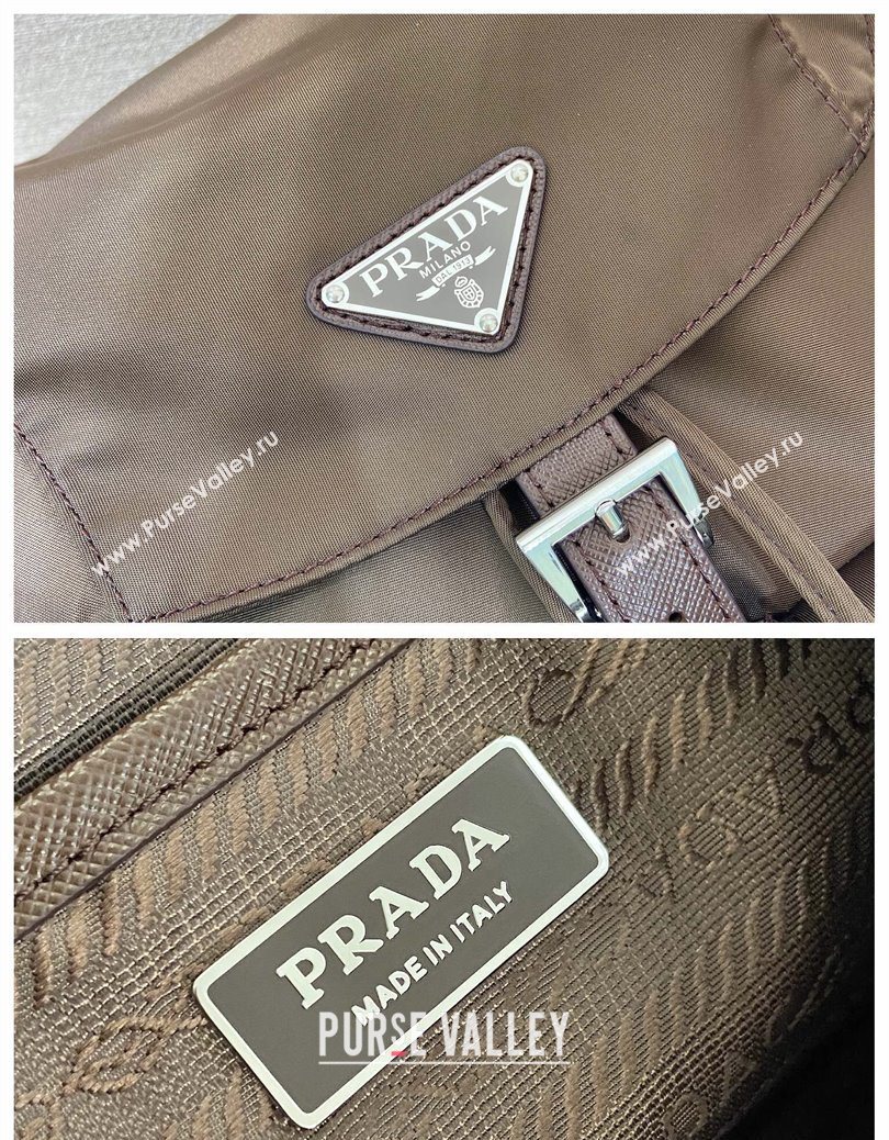 Prada Medium Re-Nylon Backpack Bag Burnt Brown 2025 1BZ811 (YZ-251121132)