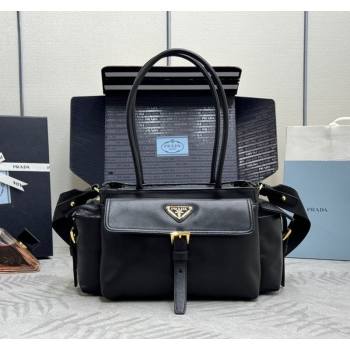 Prada Explore medium nappa leather tote bag Black 2025 1BG596 (YZ-251121092)