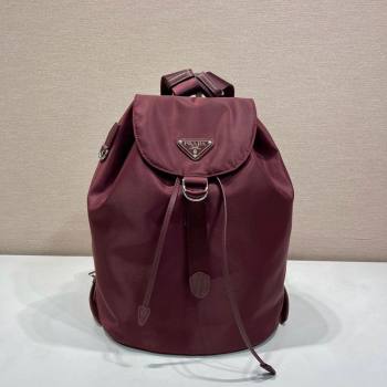 Prada Nylon backpack bag Burgundy 2025 1BZ0197 (YZ-251121134)