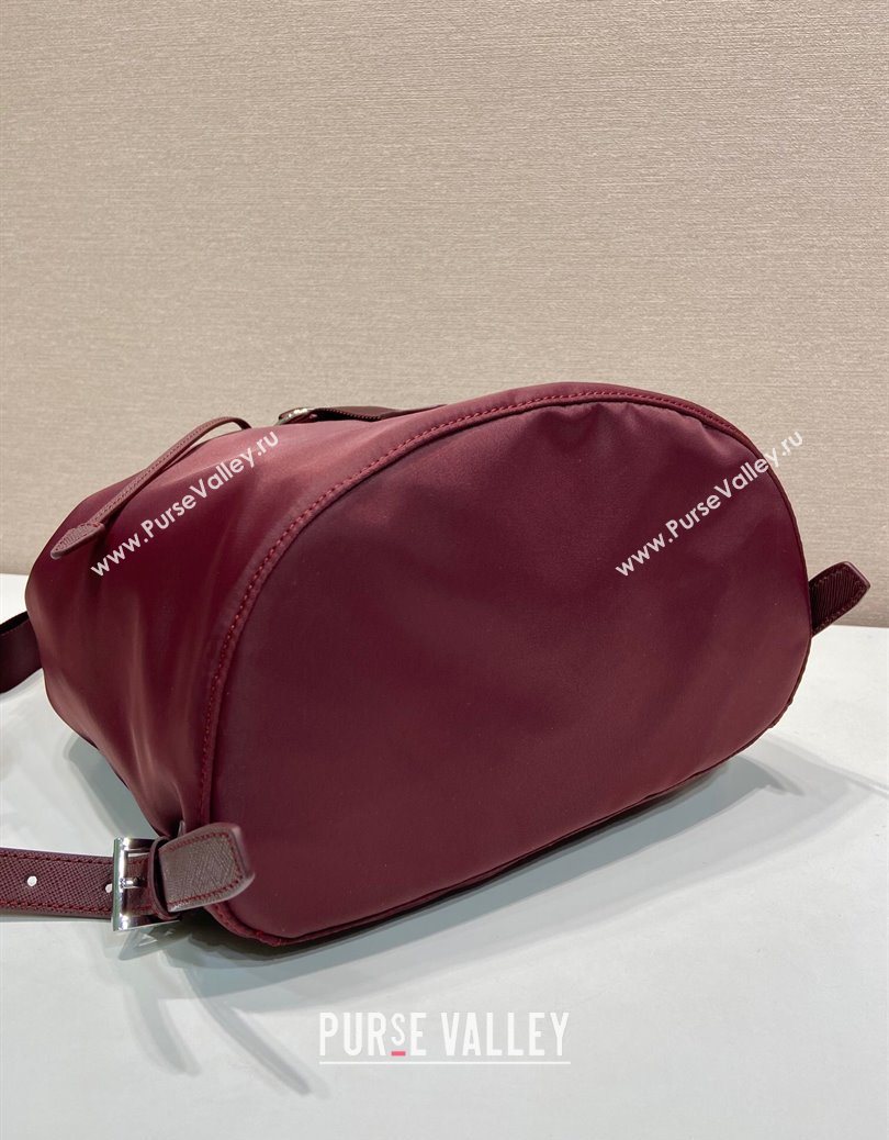 Prada Nylon backpack bag Burgundy 2025 1BZ0197 (YZ-251121134)