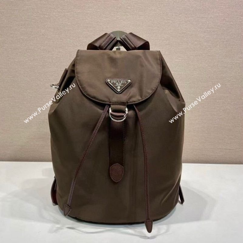 Prada Nylon backpack bag Burnt Brown 2025 1BZ0197 (YZ-251121135)