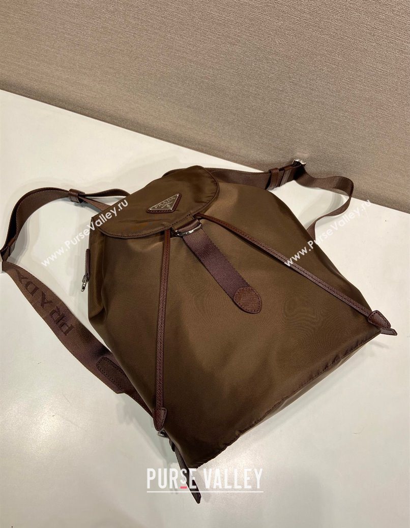 Prada Nylon backpack bag Burnt Brown 2025 1BZ0197 (YZ-251121135)