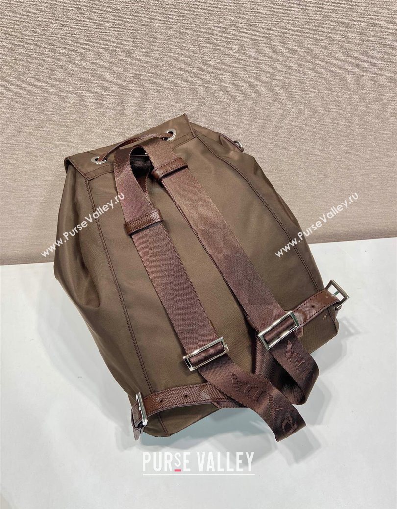 Prada Nylon backpack bag Burnt Brown 2025 1BZ0197 (YZ-251121135)
